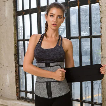 

Women Pressure Increase Breathable Workout Weight Loss Belt Neoprene Gym Adjustable Double Girdle Tummy Control Waist Trainer