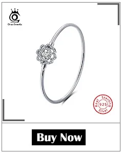 ORSA JEWELS, настоящее 925 пробы, серебряные женские браслеты и браслеты, AAA кубический циркон, идеальная полировка, Модный женский браслет, ювелирное изделие SB11