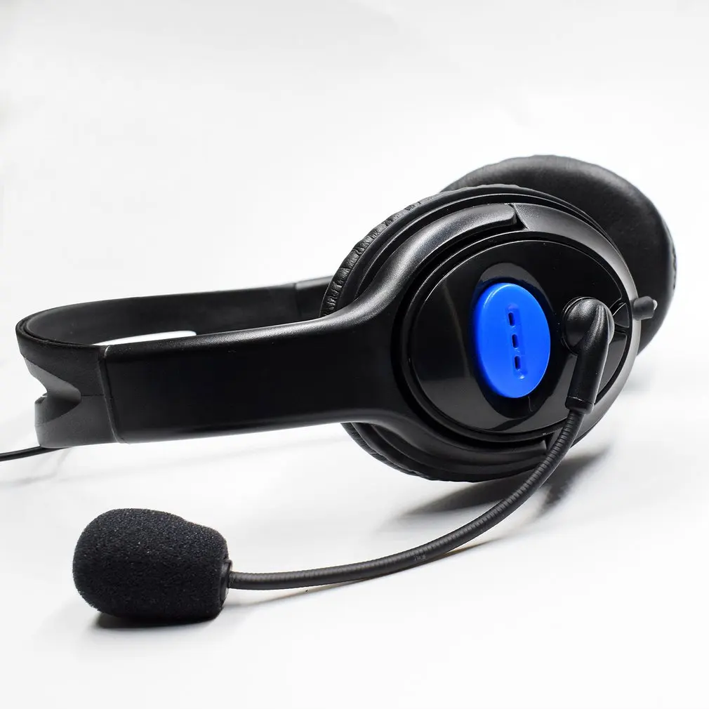 Portable Wired Gaming Headset with Microphone Volume Control Headphone 3 5mm Audio Jack For PS4 Online Game Playing Use