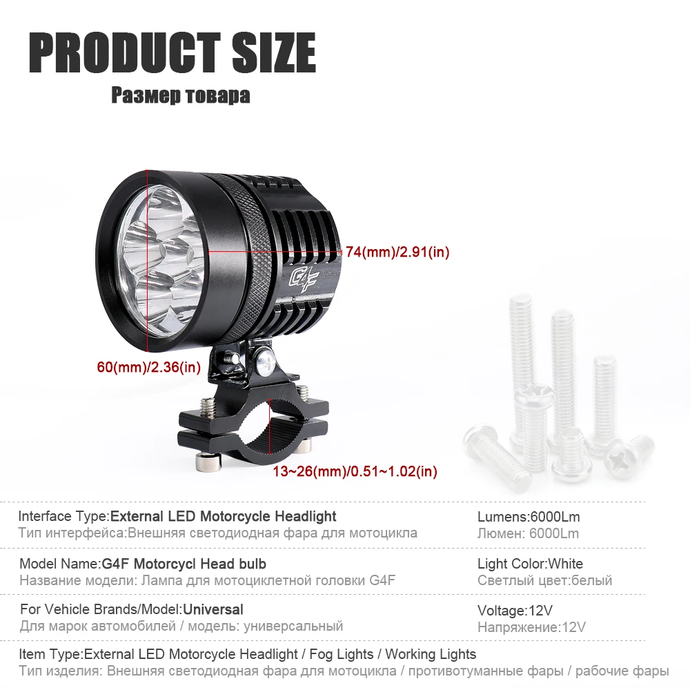 Led-headlight-size