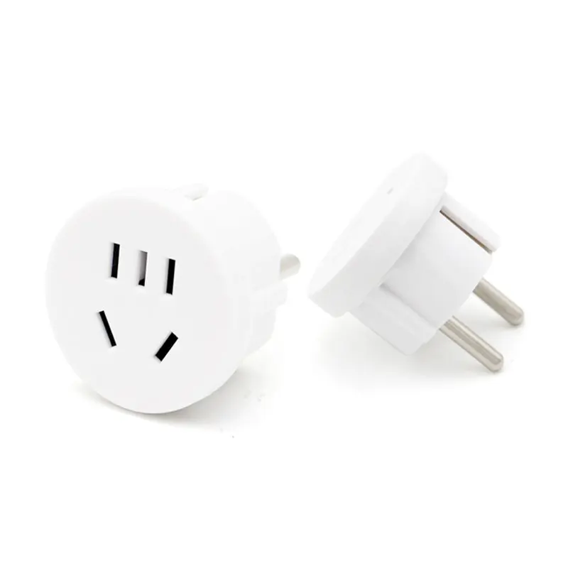 

Round Pin Socket AU US To EU Plug USA Europe Travel Wall AC Power Plug Charger Outlet Adapter Converter Electronic Charging