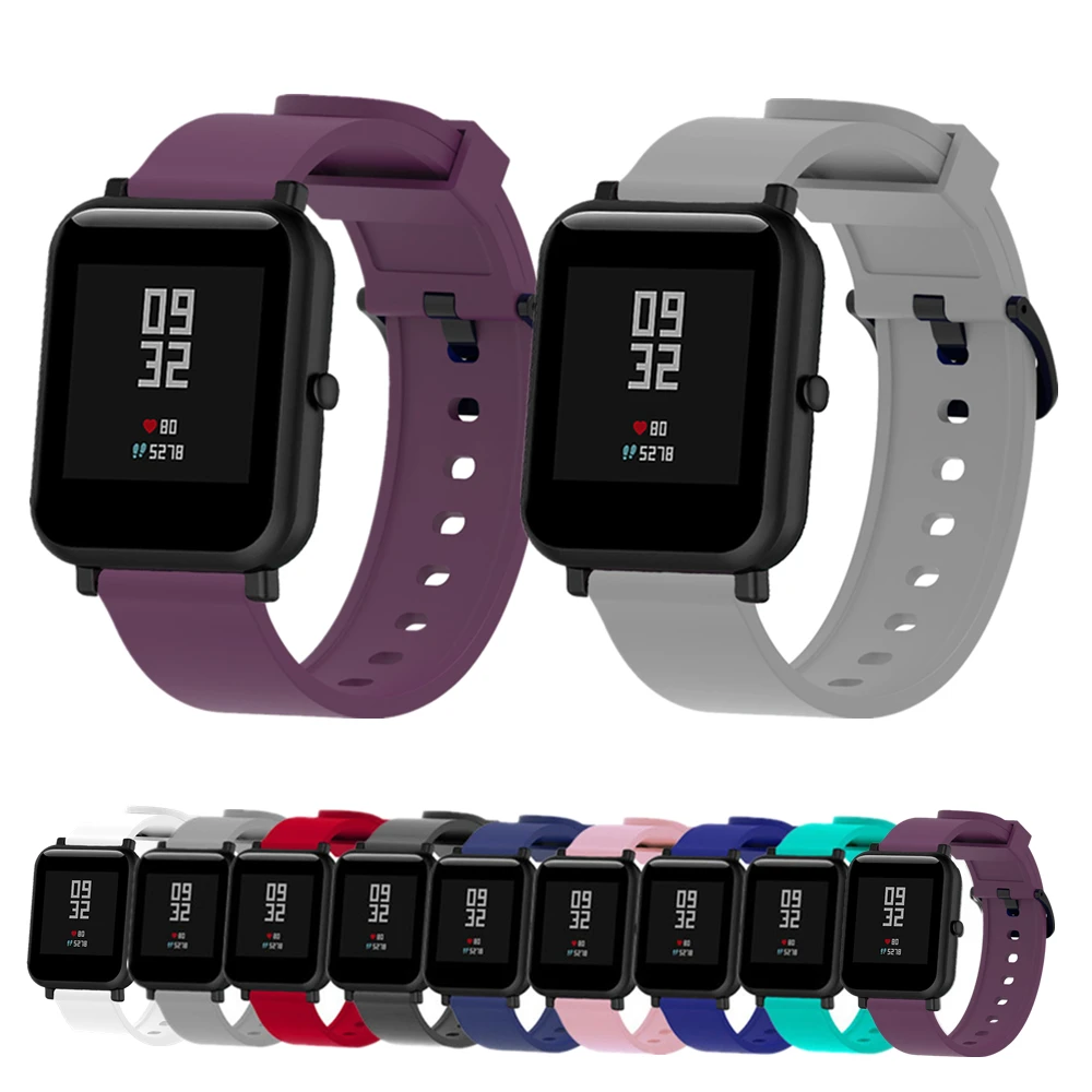 Correa de para reloj Xiaomi Huami Amazfit Bip pulsera deportiva de 20mm para Amazfit Bip GTS GTR, 42mm|Correas de - AliExpress