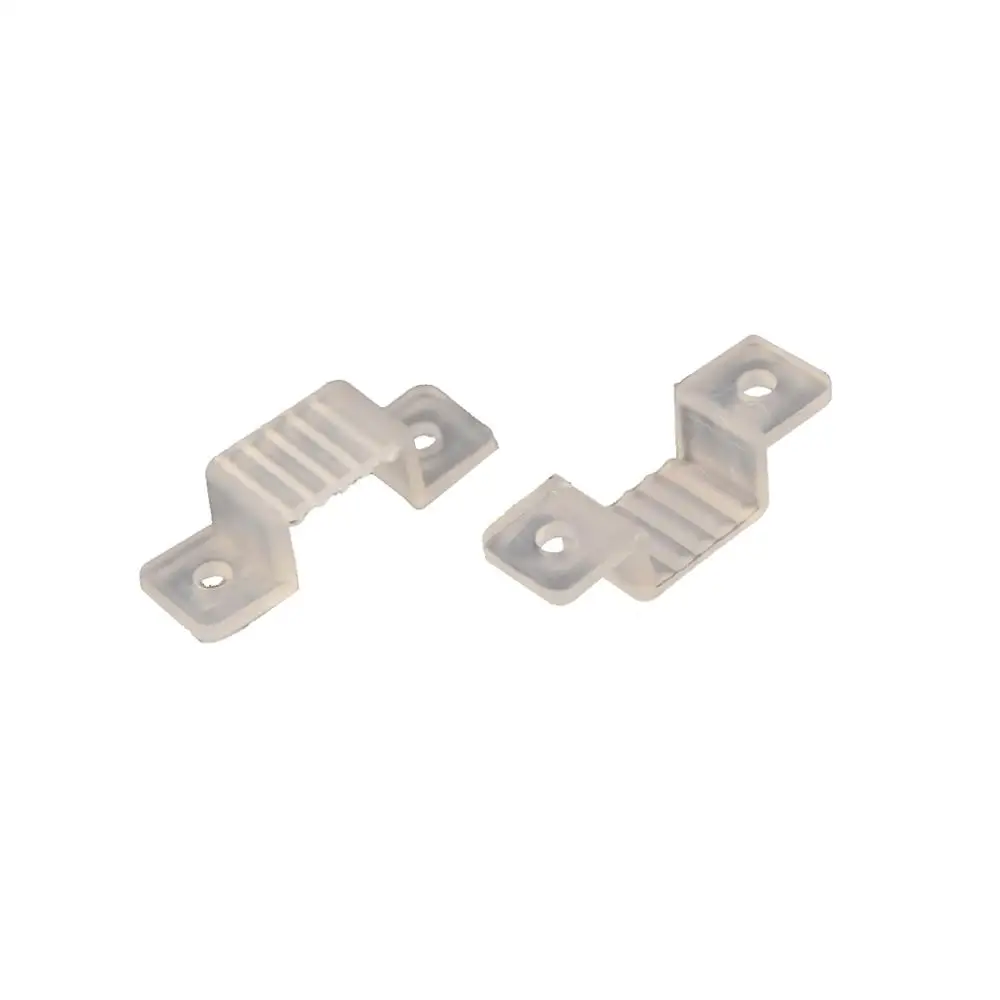 

50 Pcs/lot 10-12mm LED Fixing Silicon Mounting Clips For 220V 5050 3528 3014 2835 waterproof LED Strip Light LED Tape