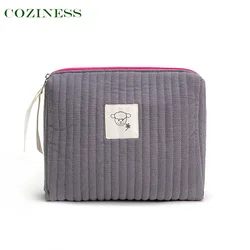 Sac de rangement confortable pour couches de bébé, sac organisateur cosmétique, impression solide, voyage Simple, multifonction, maman, petit sac carré 
