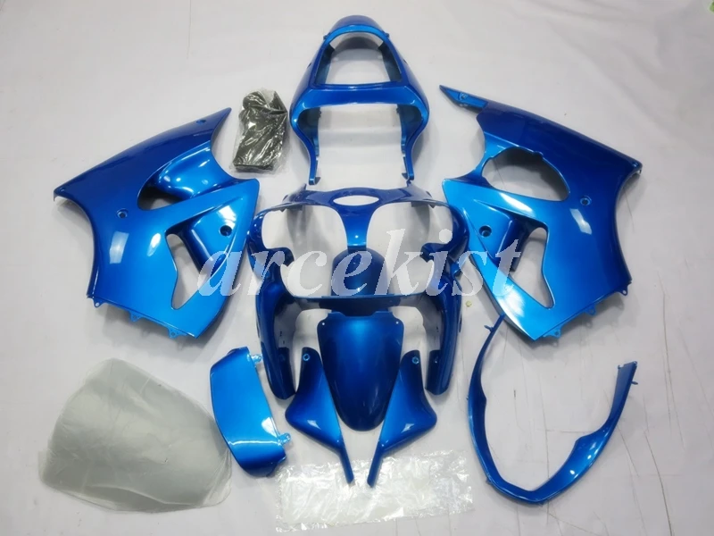 

4Gifts New ABS Injection Motorcycle Fairings kit Fit for kawasaki Ninja ZX-6R 636 6R 00 02 01 2000 2001 2002 Body set blue