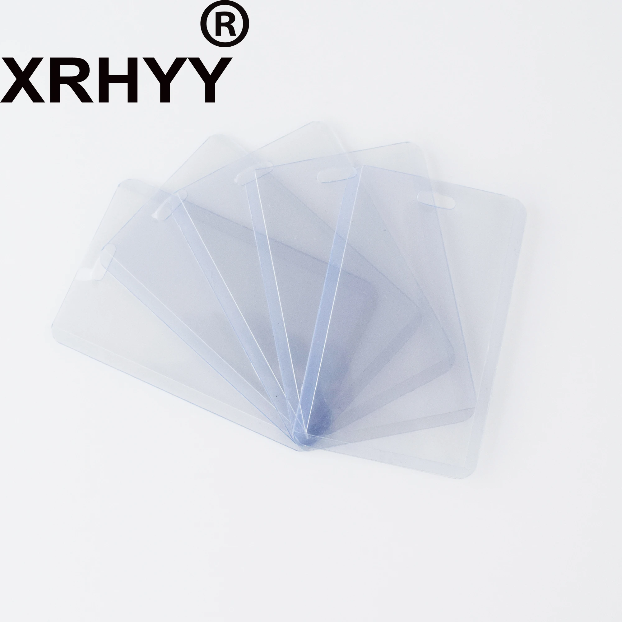 Чехол для карт XRHYY 10 упаковок прозрачный водонепроницаемый из ПВХ|Бейджи и