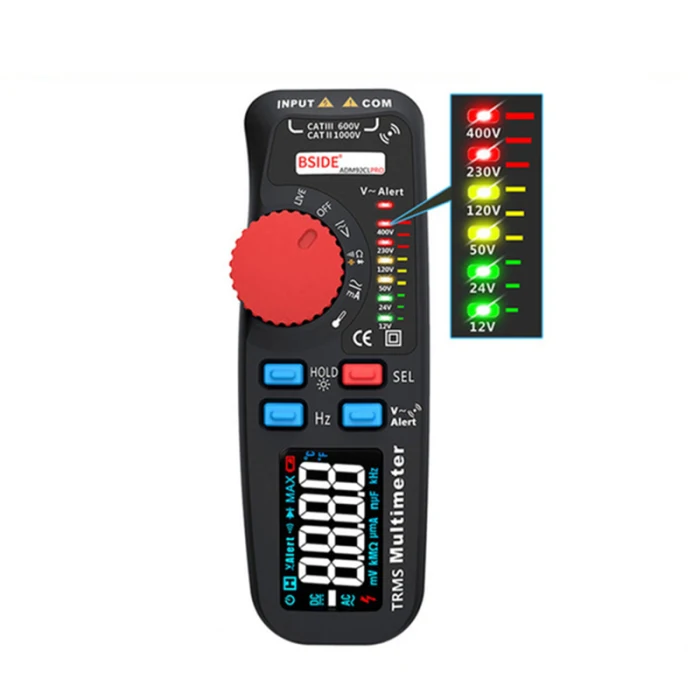 Горячая ADM92CL PRO 6000 отсчетов мультиметр Цифровой True RMS мультиметр Авто-диапазон Напряжение, температура тестер непрерывности диода