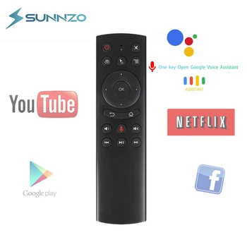 

G20S Smart Voice Remote Control IR Learning 2.4G Wireless 6-axis Gyro for X96Mini H96 MAX X99 Android Smart TV Box PC vs G50s