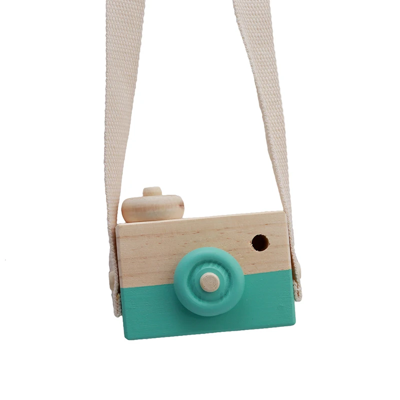 Nordic Hanging Wooden Camera Toy 10*8*5.5cm Room Decor Furnishing Articles Baby Birthday Toy Gifts For Children