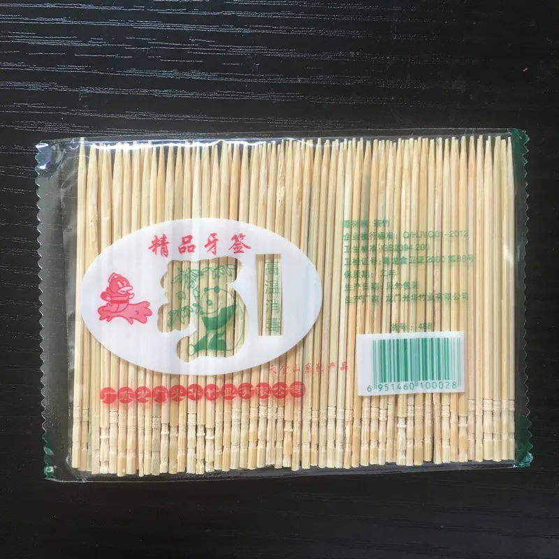 Hot Sale 0.16 * 6.5 * 14.5 cm Bamboo Toothpicks Oral Wooden Tooth Pick Care 8 Bag/800pcs