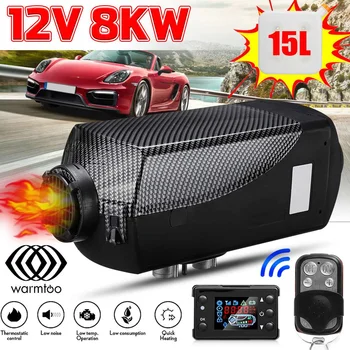 

12V 8KW Car Diesel Air Parking Heater Car Heater LCD Remote Control Monitor Switch + 15L Fuel Tank for Trucks Bus Trailer Heater