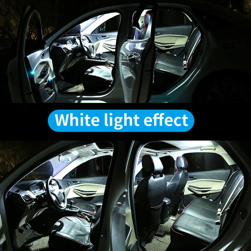 10x White Canbus Led Car Interior Lights Package Kit For 2003 2006