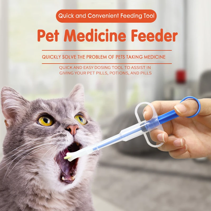 HOT SALE 1Pc font b Pet b font Dog Cat Medicine Syringe Tablet Pill Gun Piller