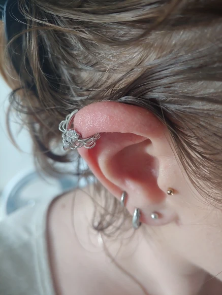 G23 Pretty Nose Rings 16G Titanium Nose Hoops Septum Clicker Ear Tragus Helix Conch Rook Cartilage Earring Body Piercing Jewelry - Image 6