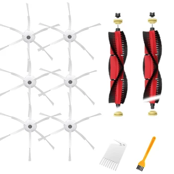 

6Pcs Side Brush + 2Pcs Main Brush + 1Pcs White Brush + 1Pcs Yellow Brush for Xiaomi 1/1S/Stone/Xiaowa Vacuum Cleaner Parts Acces