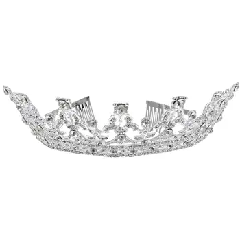 

Bride Wedding Headwear Fashion Rhinestone Crown Headdress Hair Accessory