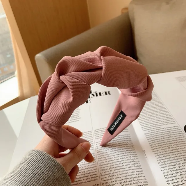 Korean Fashion Headbands Women Headdress Hair Band Hoop Designer Hairband Girls Hair Bow Accessories Headwear Scrunchie Tiara 6
