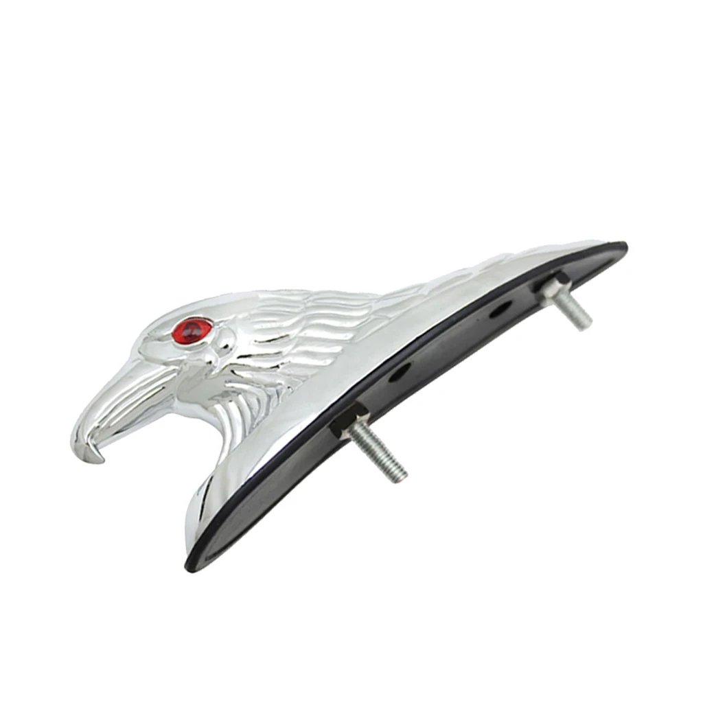 Motorcycle Accessories Chrome Eagle Head Ornament Statue Motorcycle Bike Mudguard Luminous motorcycle accessories