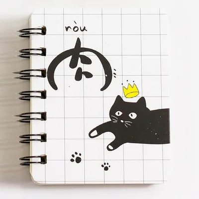 Kawaii розовая пантера блокнот для заметок корейские канцелярские принадлежности для студентов катушка для опрокидывания блокнот портативный блокнот милые маленькие книжные школьные принадлежности - Цвет: 14