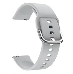 Silicone Sport Smartwatch Wristband Strap - Durable and Stylish Bracelet for 20mm width strap (Gray)