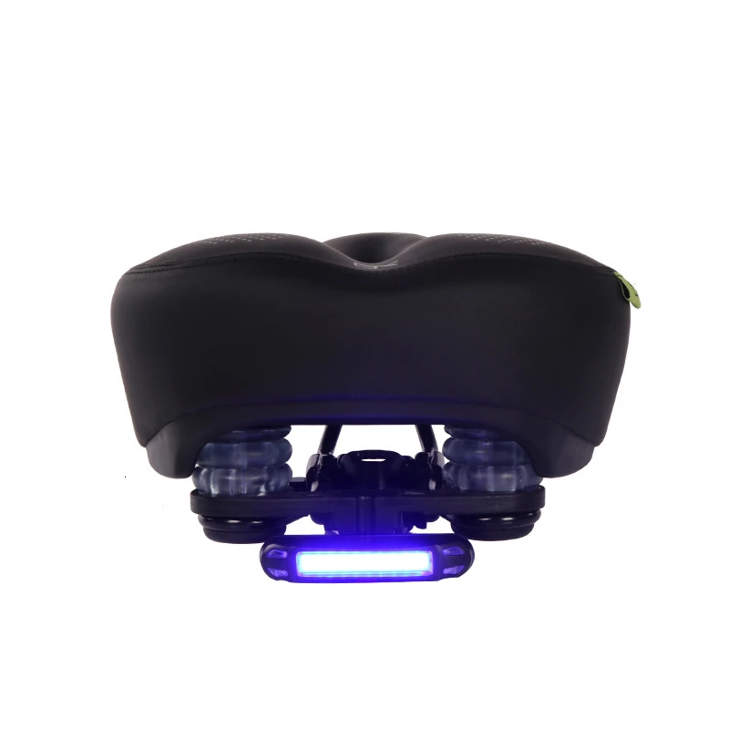 Дышащее велосипедное седло с USB перезаряжаемым задним фонариком MTB шоссейное Велосипедное Сиденье Подушка противоударное сиденье аксессуары для велоспорта
