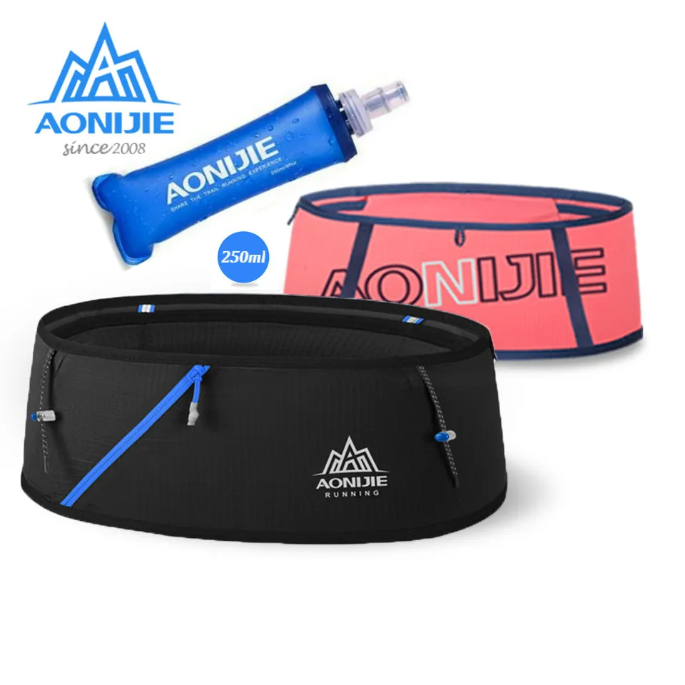 AONIJIE 4-way Stretch Hydration Running Belt Waist Pack Travel Money Bag Trail Marathon Gym Workout Fitness Mobile Phone Holder 2