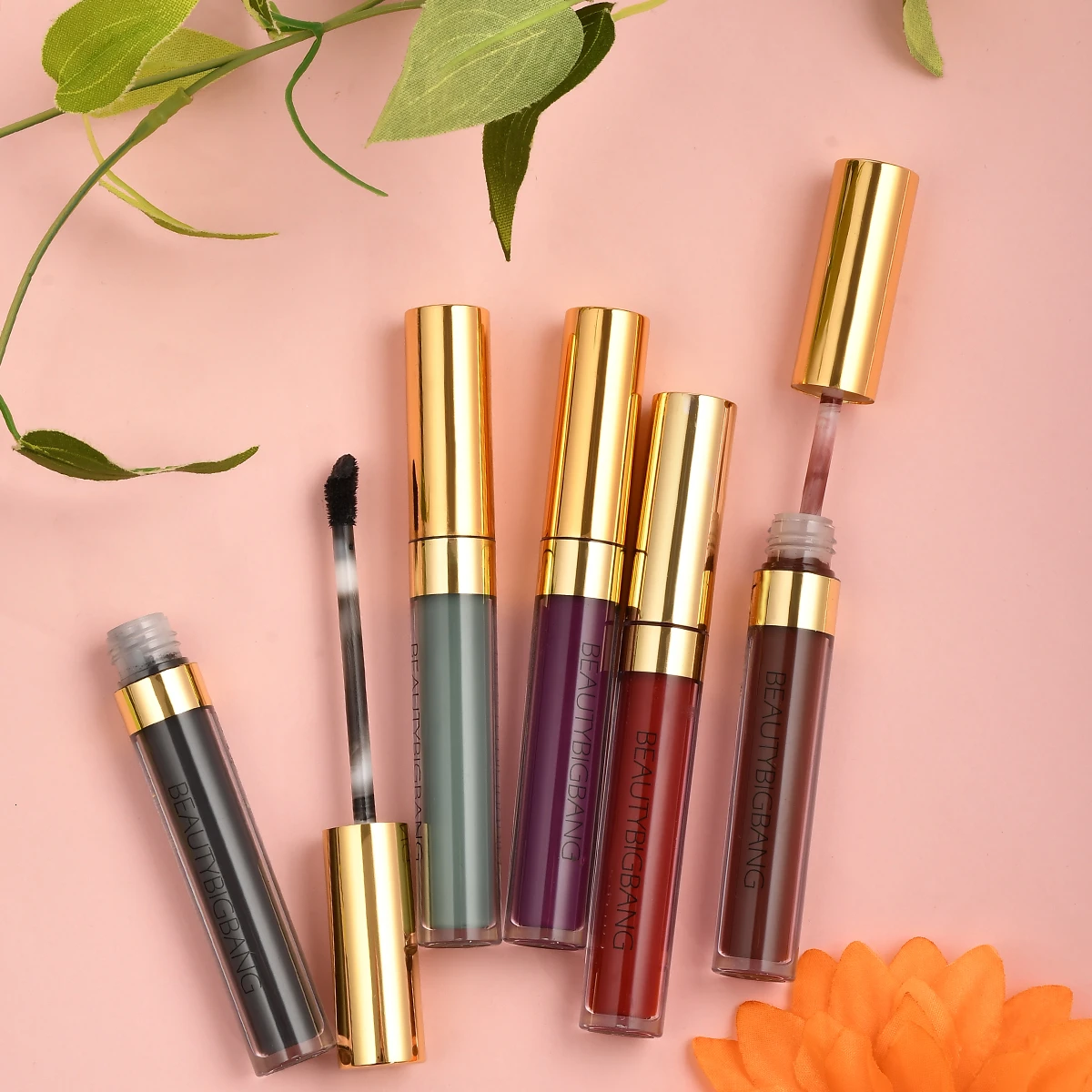 Kopen Beautybigbang Vloeibare Lipstick Make Up Sexy Kleuren Rood Zwart Roze Verf Matte Lippenstift Waterproof Langdurige Lipgloss Kit