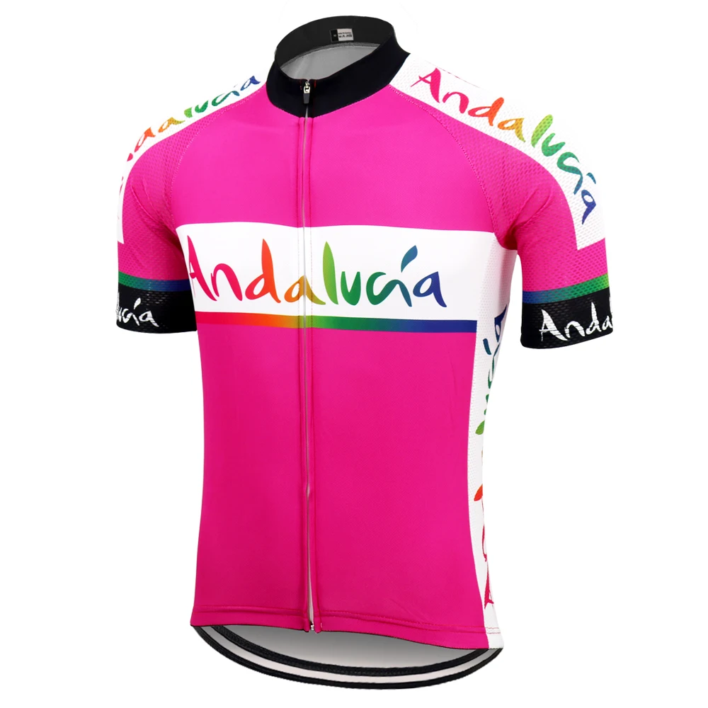 pink cycling top