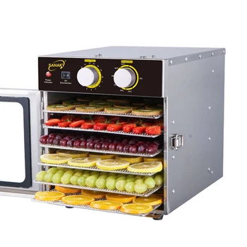 

Free shipping Level 6 Stainless Steel Dried Fruit Machine Food Dehydrator Household Vegetables Pet Meat Food Dehydration Dryer