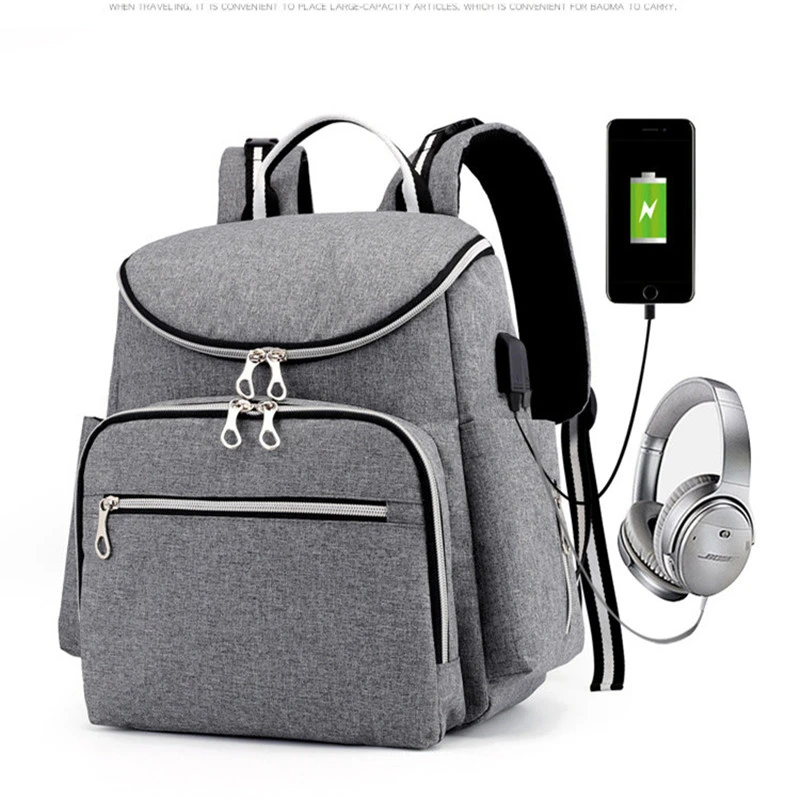 Сумка для подгузников, мам рюкзак папы детская коляска Сумка водонепроницаемая сумка Оксфорд пеленки для ухода комплекты Сумка для беременных USB держатель нагревателя