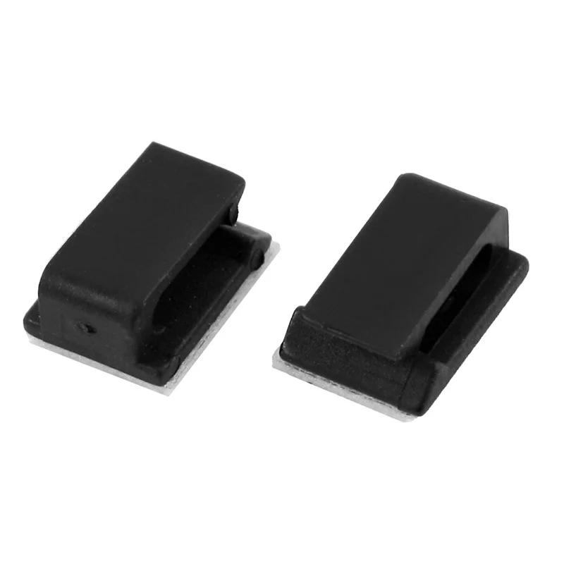 100 шт. провода из клейкого материала держатель кабеля шнура зажим для галстука