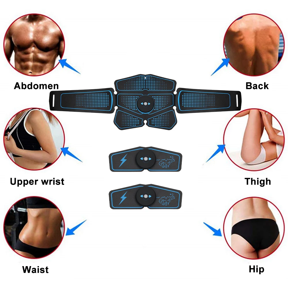 Abdominal Muscle Stimulator Trainer EMS Fitness Gym Equipment ABS Muscular Hip Trainer Massage Home 4