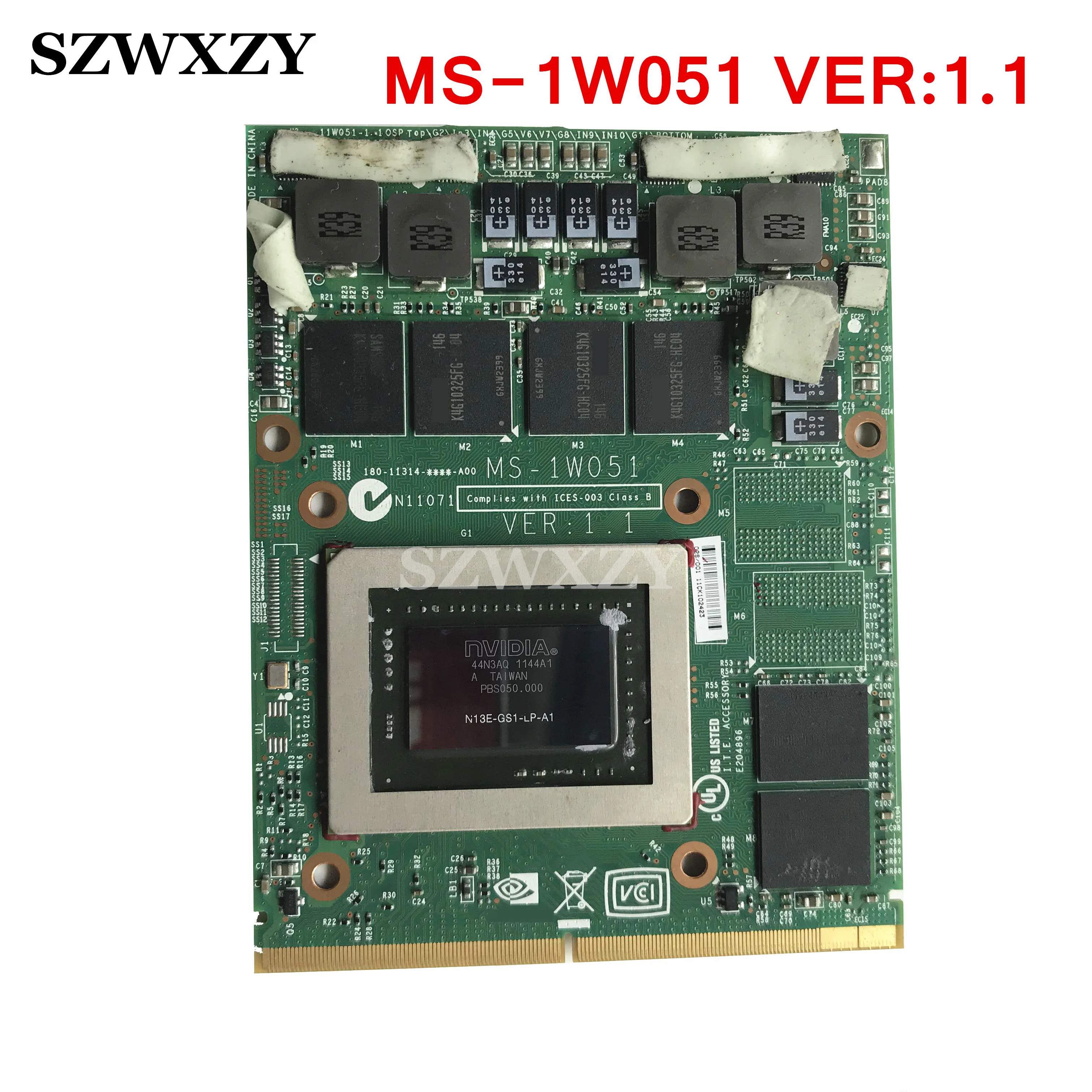 Для видеокарты MSI GT70 GT60 GX660R GT660 GX680 GT683DX GX780 GT783DX MS-1W051 VER: 1 N13E-GS1-LP-A1 GTX 670M DDR5 VGA |