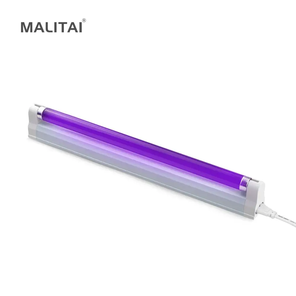 4 21 30 de descuento luz negra azul blb led uv lampara fluorescente de deteccion ultravioleta cfl t5 bombilla de tubo 110 220v 6w 8w luz
