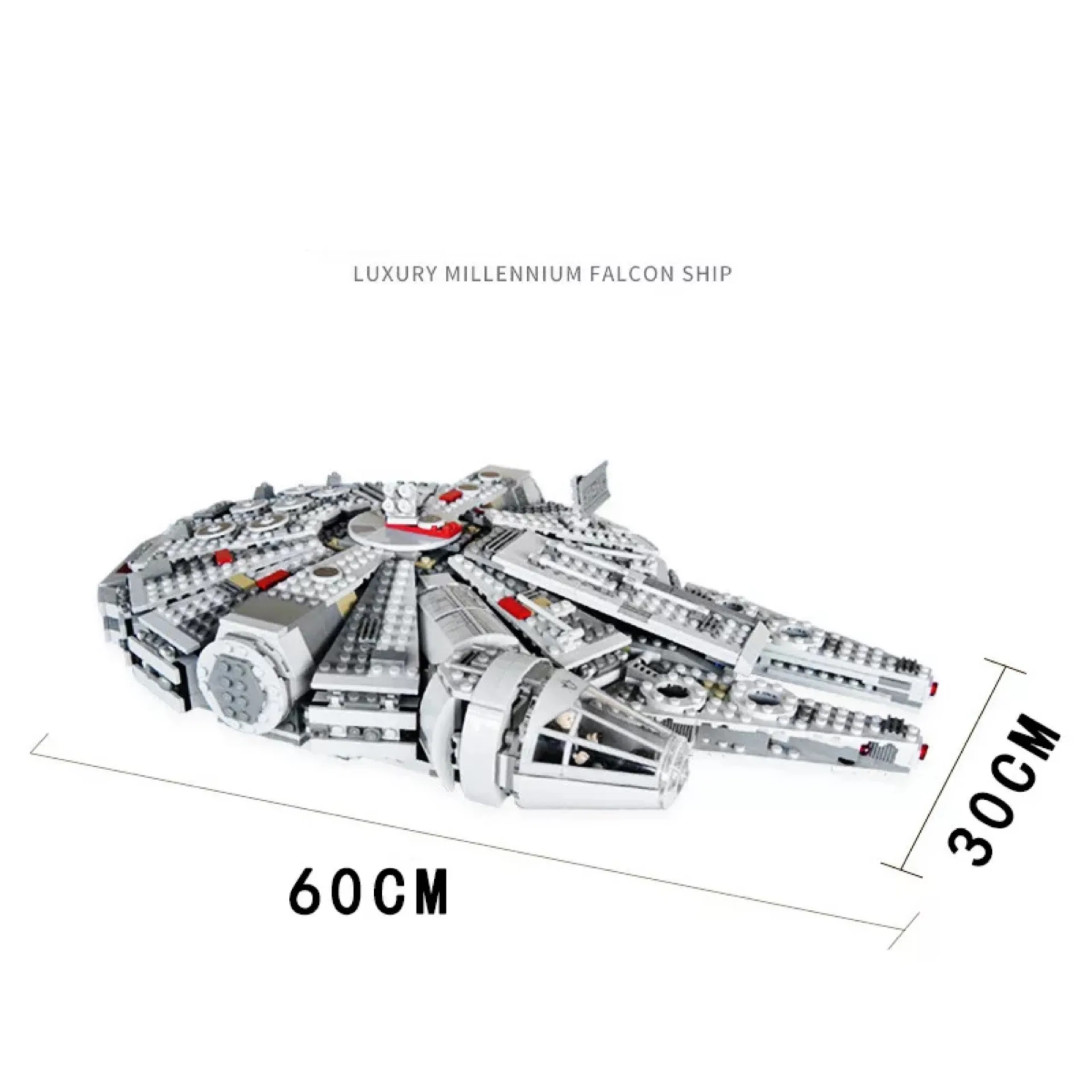 

In Stock 1381 Pcs Compatible lepining Star Wars Millennium 05007 Falcon Spacecraft Building Blocks Birthday Gift Toys