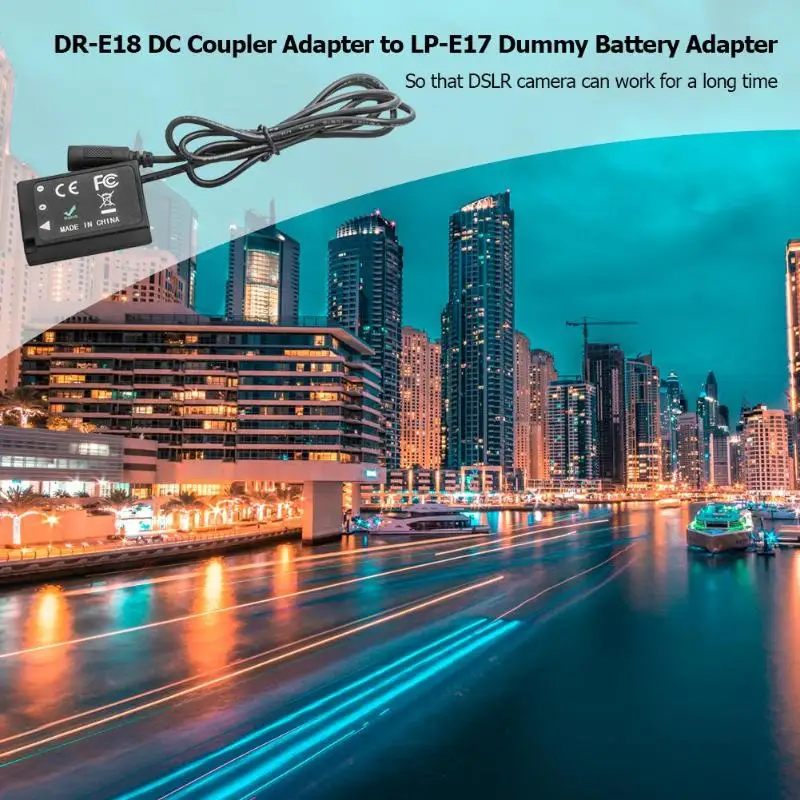 DR-E18 DC муфта адаптер питания для LP-E17 адаптер для фиктивного аккумулятора для Canon DSLR Видеосъемка и задержка фотосъемки