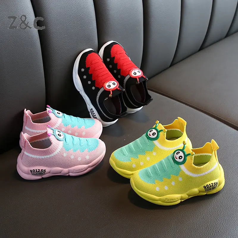 

Girl's Sneakers Boy's Shoes mesh breathable children's sports running shoes soft sole Cute Fashion Kid's sneakers 2020 Outdoor