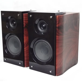 

KYYSLB 100W 4 Ohm B5 5.5 Inch 2.0 High Fidelity HIFI Fever Passive Bookshelf Speaker Desktop Car CD Player Wooden Speaker