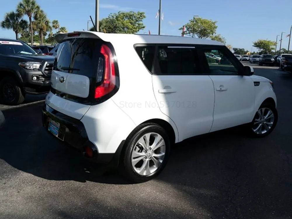 AITWATT для Kia Soul черный спойлер Высокое качество ABS Материал заднее крыло праймер цвет задний спойлер для автомобиля