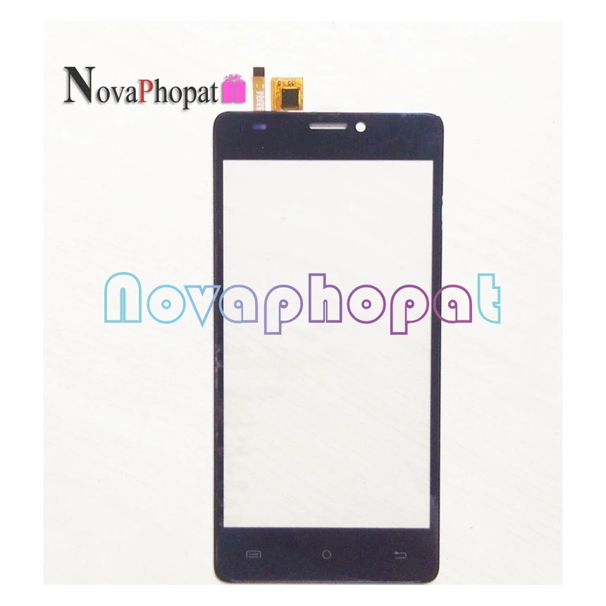 Novaphopat Black Touchpad For BQ BQ-5005L BQ5005L 5005L Intense Touch Screen Sensor Glass Digitizer Panel ; 10pcs/lot
