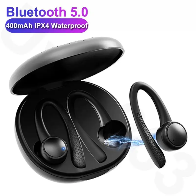 

5.0TWS Wireless Bluetooth Earphone waterproof HiFi Stereo Wireless headphones Sports Headset With Charging Box For iphone xiaomi