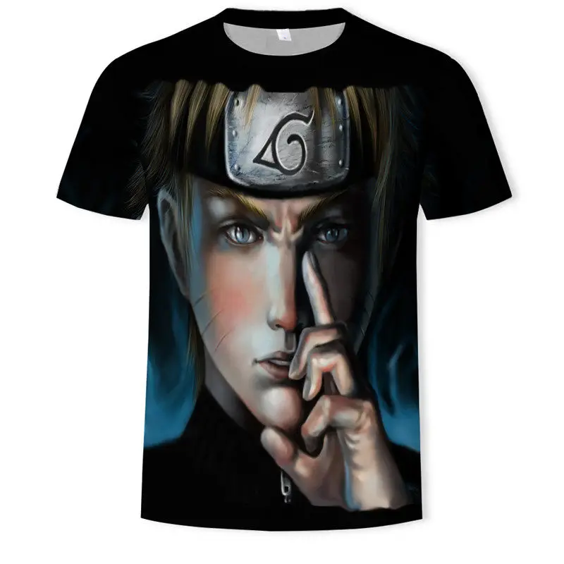 

2018 Anime T shirt Men/Women 3D Print Naruto T-shirt Homme Cartoon Kimura Naruto Summer Fashion Streetwear short sleeve Tops