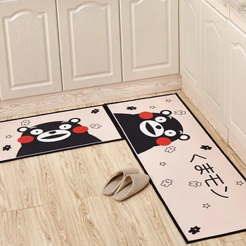 

Bath mat Fleece Non-slip Front Entrance Door Floor Mat Indoor Anti-slip Hallway Doormat Kitchen Long Carpet Rug For bathroom