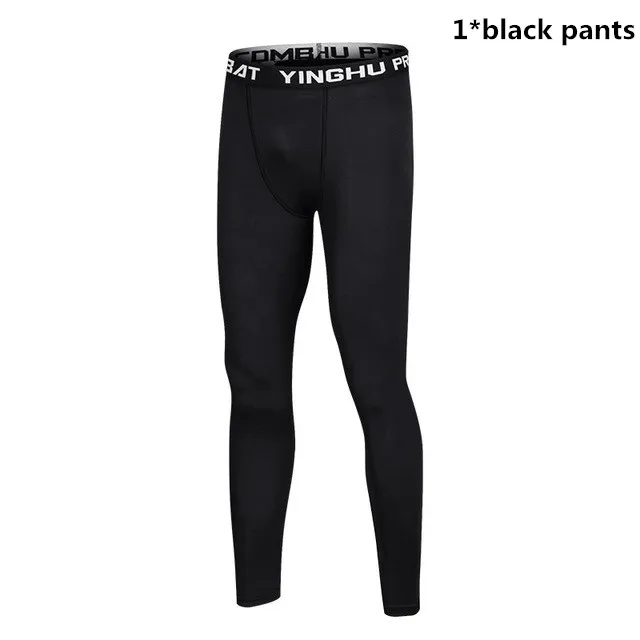 Men's Compression Sportswear Suits Gym Tights Training Clothes Workout