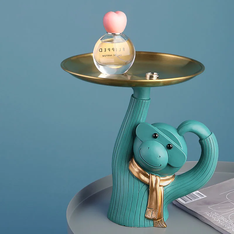 Роскошный поднос для хранения обезьяны предметы интерьера декор гостиной