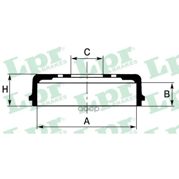Барабан Тормозной Mazda 323 98-04 Lpr 7d0555 Lpr арт. 7D0555