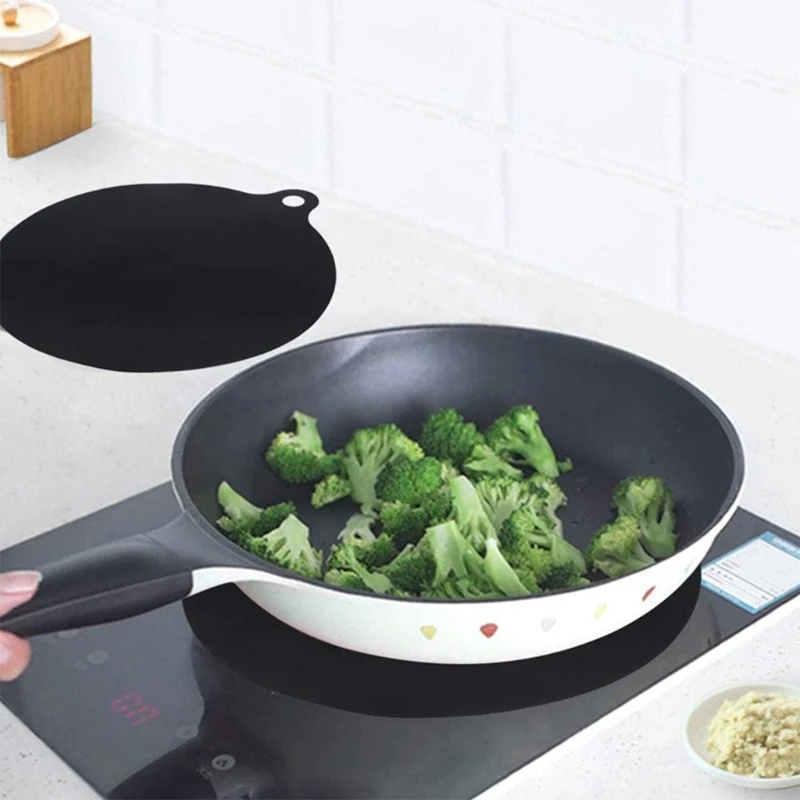 4 Pieces Induction Cooker Protector Mat Stovetop Burners Covers Silicone Mat Pad Non-Slip Protective Mat for Kitchen