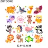 Iron-on Transfers for Clothing Cute Patches for Clothes Stickers Diy Cartoon Patch Flex Fusible Transfer Vinyl Adhesive Stripe C ► Photo 3/6