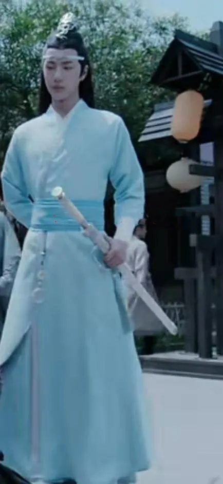 Mo Dao Zu Shi ТВ серия Untamed Lan Zhan/Lan Wangji Косплей Костюм Полный комплект костюмы древний Китай Hanfu на Рождество