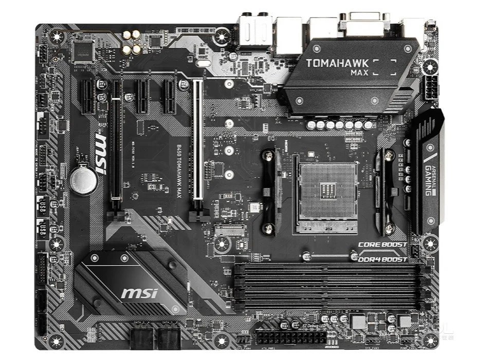 Новая материнская плата MSI b450 tomahawk max amd ryzen 3rd cpu am4 gaming M.2 USB 3,1 4xDDR4 Crossfire ATX b450 Фирменная материнская плата